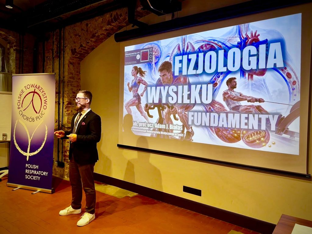 Prof. Adam Białąs wykładowcą podczas kursu „Ergospirometria”